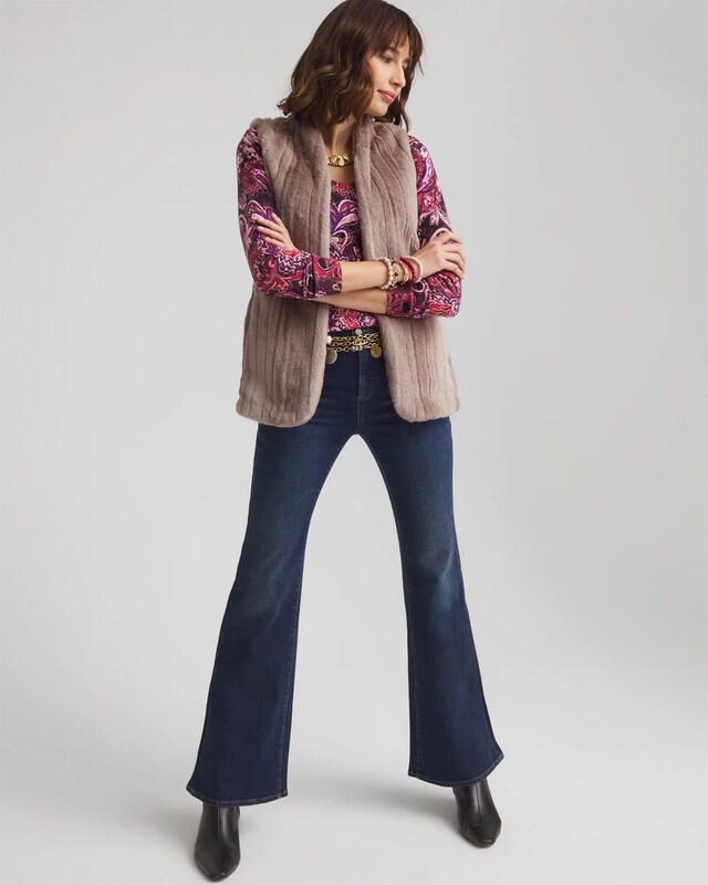 Paisley V-Neck Pullover Sweater - image 2